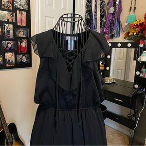No Boundaries Black Ruffled Dress